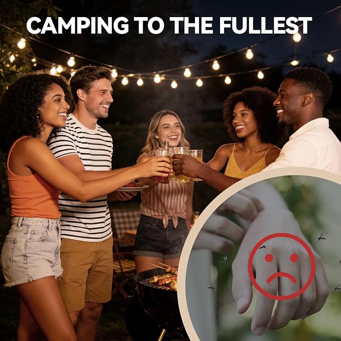 Mosquito Repellent 34 Balls – Mosquito Repellent Outdoor Patio & Indoor, Natural Mosquito Deterrent for Yard, Patio, Camping & Travel