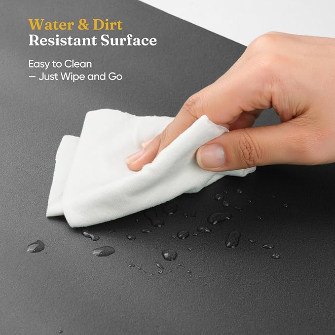 Grenebo 2-Pack 1.6" Extra Thick NBR Foam Garden Kneeling Pads, Ultra Soft Cushion Kneeling Pads for Gardening, Gardening Kneeling Pad for Baby Bathing, Work, Exercise, 17.3×11×1.6 in, Black Pink