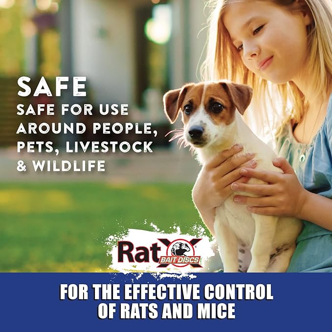 RatX Bait Discs 1 lb. Bag - Contains 45 Discs - for Indoor or Outdoor Use