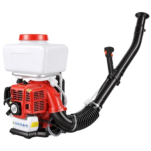 3.7 Gallon Gas Powered Backpack Fogger, Cold Duster with Turbo Pump, Multifunctional Mosquito, Weed, Disinfection, Heavy-Duty Garden Farming Sprayer Red