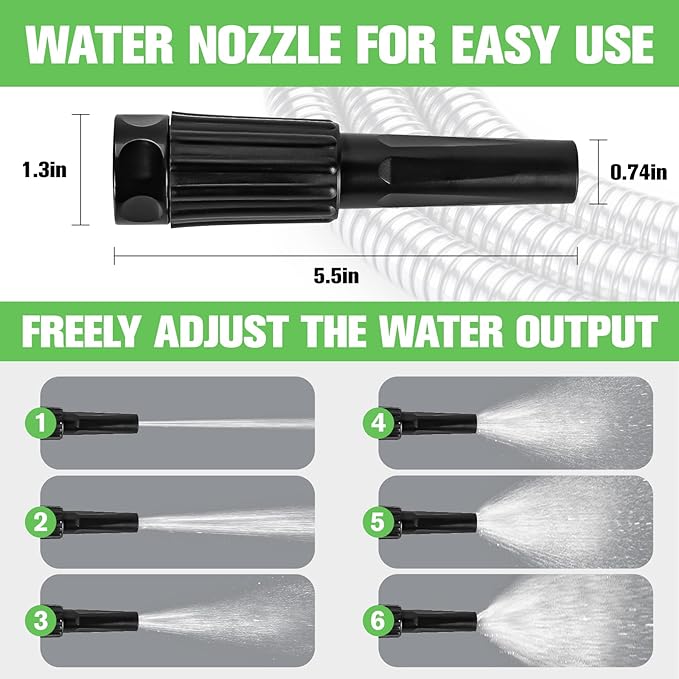 TVKB Metal Garden Hose Stainless Steel Metal water Hose Super Tough & Flexible Water pipe Lightweight, Crush Resistant Aluminum Fittings, Kink & Tangle Free, Rust Proof (50FT)