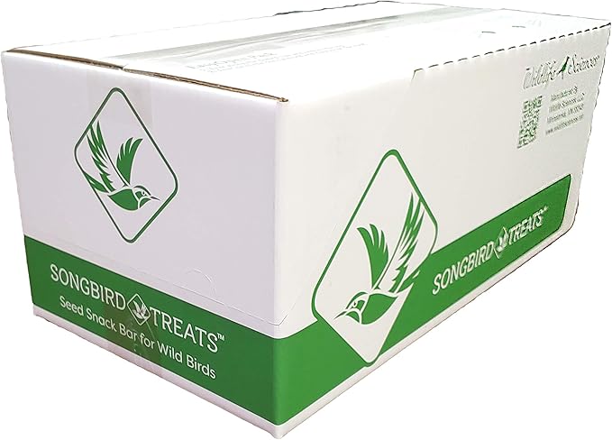 Wildlife Sciences Songbird Treats Seed Bars | 8 Pack of 1.75-2 lb Bird Seed Cakes for Wild Birds (Fresh Melody)