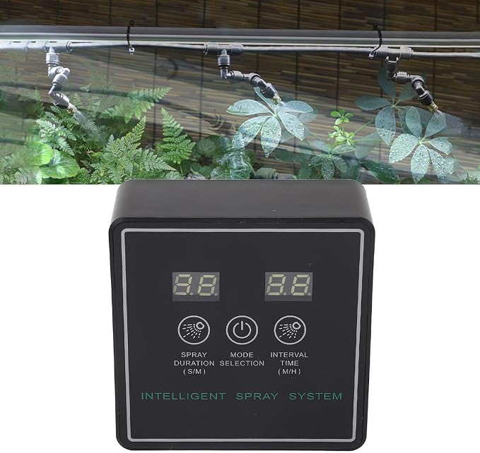 AYNEFY Reptile Fogger Smart System, 爬虫類 霧吹き 自動 Automatic Timing Humidifier 360 Misting Nozzles, 自動霧吹き 爬虫類 for Terrarium, Suitable for Lizards, Snakes, Turtles, Frogs