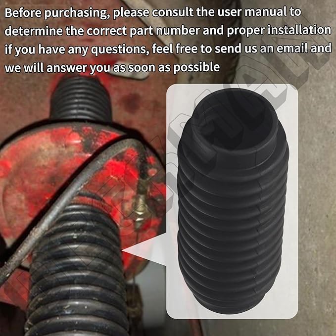 7075115YP Axle Boot Rubber Compatible with B&S, S-Napper,Mu-rray Riding Mower, 7075115YP Rear Axle Boot, 7075115 (7075115YP-2)
