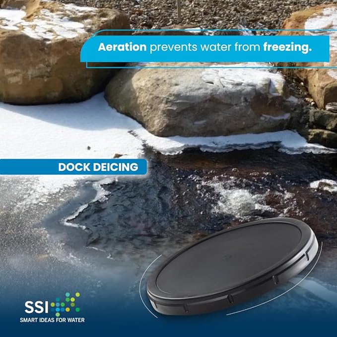 Thunder Parts ECO270-E | 9” EPDM - Fine Bubble Disc Diffuser | Aeration for Ponds, Lakes, Wastewater Treatment, Aquaculture and More. SSI Aeration Original (1 Pack)