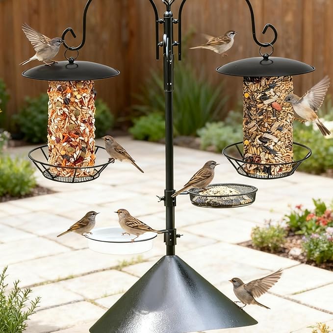 2 Pcs Suet Feeder Cylinder Bird Feeder, S-6-2 Cylinder Birds Feeders for Outdoors, Bird Suet Cake Holder Backyard Wild Birdfeeding Birds Feeders for Outdoor Garden Accessories