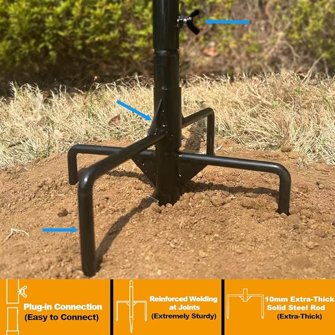 Smart Bird Feeder Pole,79 Inches Tall Bird House Poles for Outdoors,1-Inch Diameter Thickened Heavy-Duty Pole for Bird Feeder,Adjustable Bird Feeder Stand, Slip-Fit Connection.
