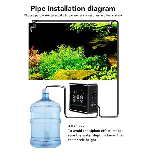Brilluxa Reptile Fogger, Automatic Reptile Mister and Terrarium Humidifier Misting System with 360° Adjustable Nozzles and Timer-Controlled Spray for Vivarium Terrarium Enclosure Care