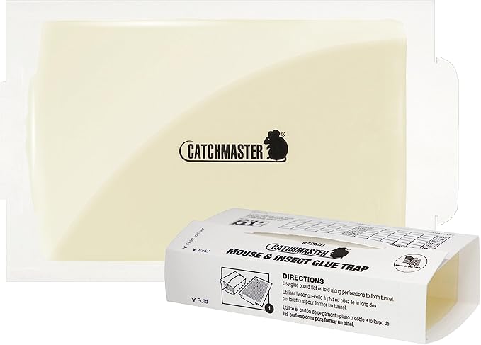Catchmaster Mouse & Insect Super Glue Traps 30PK, Mouse Traps Indoor for Home, Extra Strength Sticky Pest Control Adhesive Tray for Catching Bugs, Rats & Rodents, Bulk Glue Boards