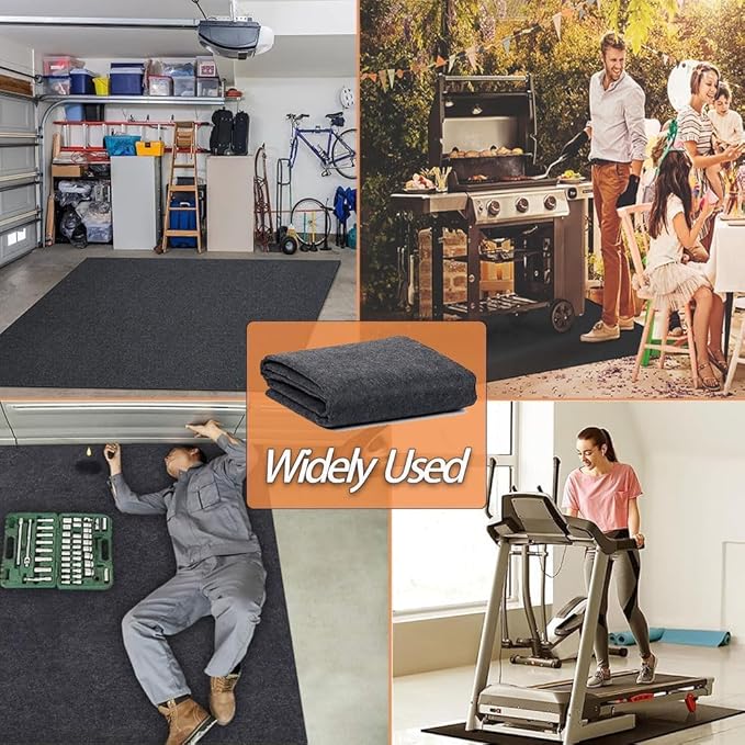 10 x 10 FT Outdoor Storage Shed Mat, Waterproof Storage Shed Flooring Mat, Anti-Slip Patio Furniture Floor Scratch Prevention Mat, Dustproof Outdoor Carport Mat
