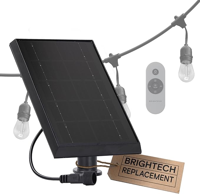 Brightech Ambience Pro Replacement Solar Panel - Compatible Only with Brightech Filament Solar Powered Outdoor String Lights - Solar Panel ONLY, 4W