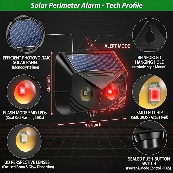 2026 Solar Nocturnal Animal Repellent Outdoor (4 Pack),Predator Eyes Coyote Deterrent & Skunk Repellent for Yard,Flashing Predator Lights Deer Fox Raccoon Repeller Device for Garden Chicken Coop (4)