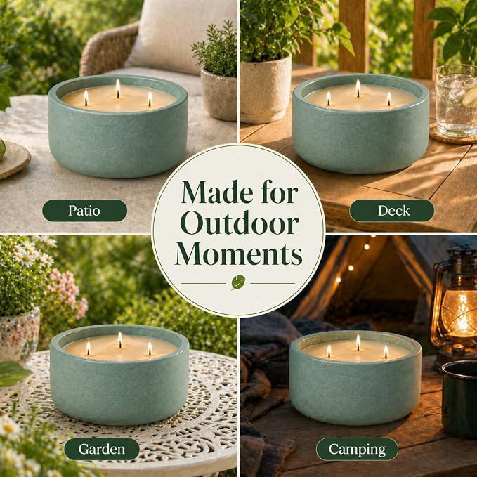 Scented Candles for Home Scented, Non Toxic Soy Candle for Women & Men, Matte Ceramic Jar Perfect Luxury Home Fragrance, Elegant Décor & Gift