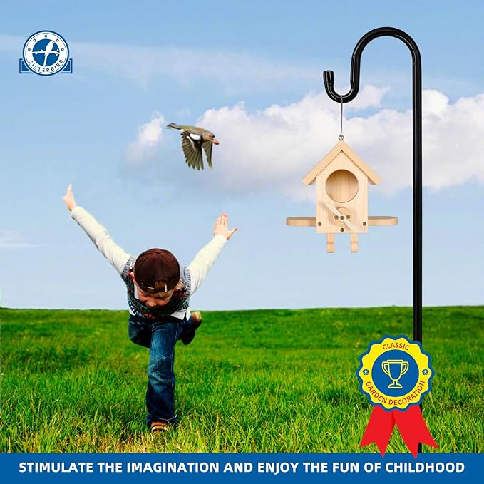 SISTERBIRD Premium Wooden Bird Feeder Kit, Build it Yourself Bird Feeders for Outdoors, Hanging Bird Feeder Kits for Adults to Build, Woodworking Adult Crafts & DIY Kits