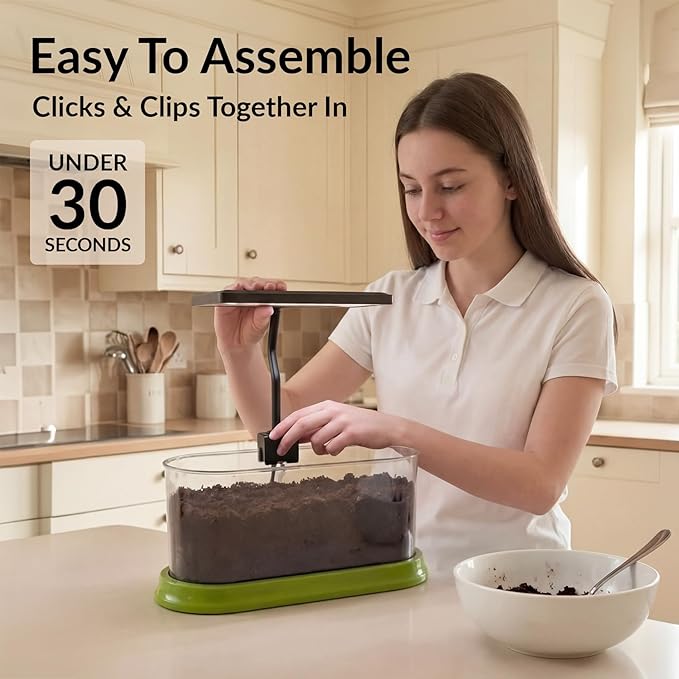 Plant Growing Kit with LED Grow Light & Root Viewing Window, Indoor Garden Kit for Beginners, Vegetable & Herb Garden, Indoor Gardening System, Soil & Seed Starter Germination Kit, Grow Your Own Plant