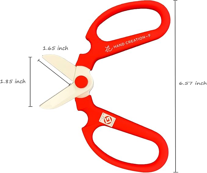 Flower Scissors Hand Creation F-170 (Red)