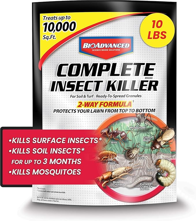 BAYER CROP SCIENCE 700288S Kills Surface Insect Killer for Soil and Turf, 10 lb, Granules