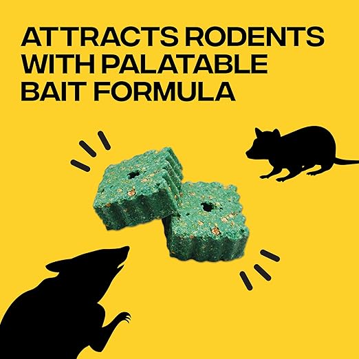 Victor Fast-Kill Bait Blocks II - 86-Count Rat and Mouse Poison Bait Blocks for Indoor and Outdoor Rodent Control, Eliminate Norway Rats, Roof Rats, & House Mice, Rodent Killer, 4lb Bag, M904B