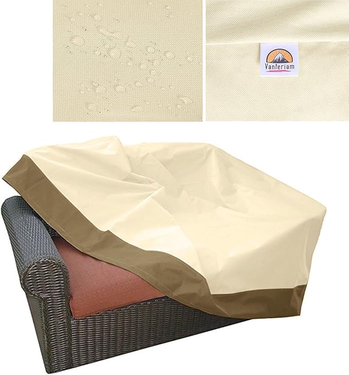 Waterproof Bench/Loveseat Cover, Large Outdoor Furniture Covers Waterproof for Loveseat/Bench.