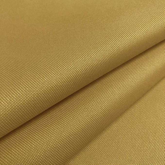 Waterproof Canvas Fabric by The Yard 58" W 600D Upholstery Polyester Material Indoor Outdoor Water Resistant Fabric for Chair Cushion Furniture Cover Sewing DIY Cloth, 2 Yards Sand Yellow