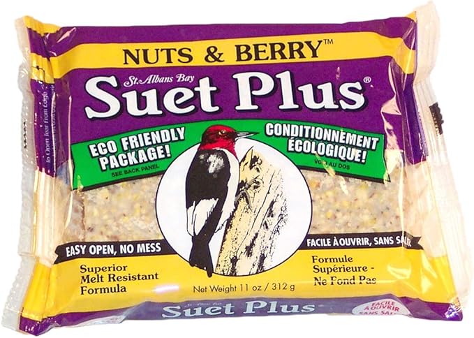 Wildlife Sciences High Energy Bird Suet Cake 12 Packs (Nuts and Berry Blend)