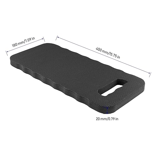 KINJOEK 8 PCS 16 Inch Garden Kneeling Pads Bulk, Thick Foam Kneeling Pad, Prayer Kneeling Pad for Gardening Repair Work Praying Exercise, Black