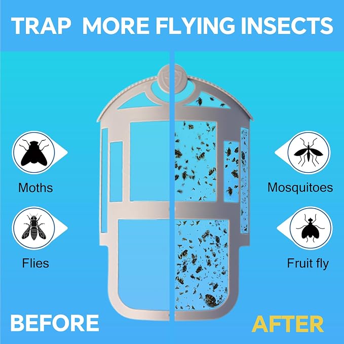 12 Pack Refill Cartridge Compatible with Flying Insect Trap M364 & Max,Replacement 100% Fit