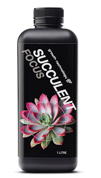 Growth Technology GT Succulent Focus – Liquid Plant Food for Cacti, Succulents & Houseplants – Indoor & Outdoor Use – Complete Nutrient Formula for Healthy Growth & Vibrant Color – 1 Quart (946 mL)