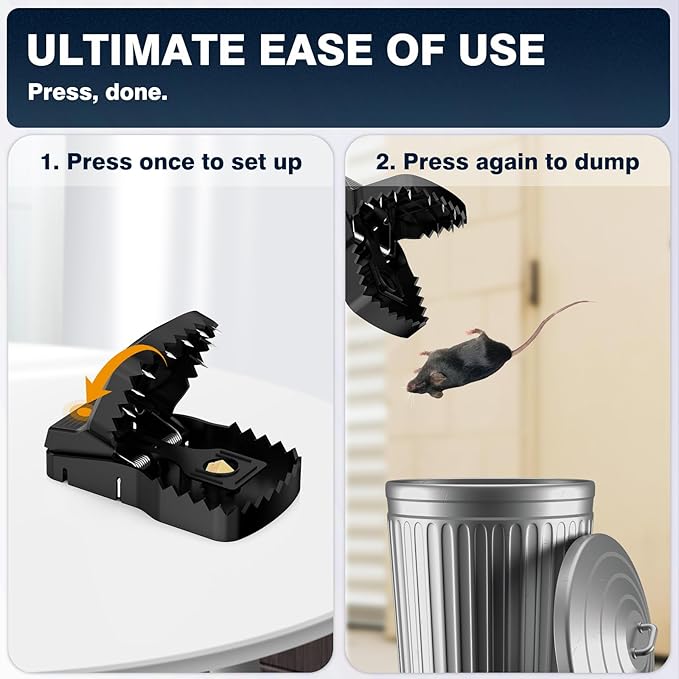 Unstoppable Extra Large Squirrel Huge Rat Traps | 2 Pack | Reusable Outdoor Escape Proof Squirrel Traps that Dispatch Instantly | Simple, Sturdy and Reliable