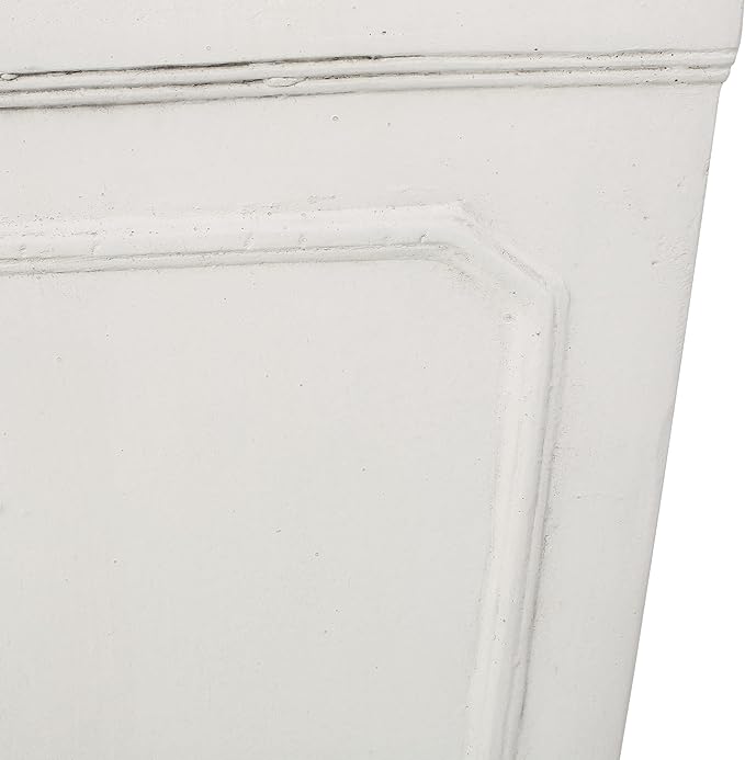 Christopher Knight Home Burgos Outdoor Small Tapered Planter - Cast Stone - Antique White