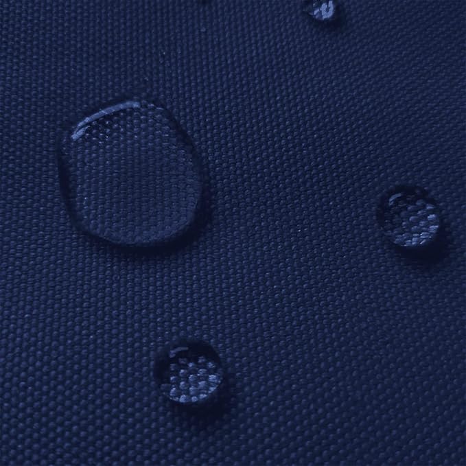 Waterproof Canvas Fabric by The Yard 58" W 600D Upholstery Polyester Material Indoor Outdoor Water Resistant Fabric for Chair Cushion Furniture Cover Sewing DIY Cloth, 3 Yards Navy Blue