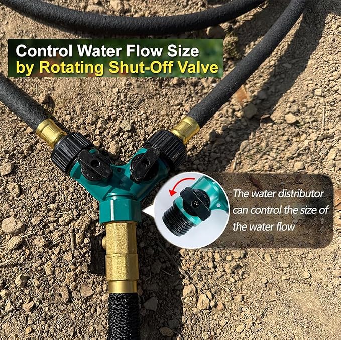 1-PACK 10 FT 1/2" Soaker Hose Slow Release Tree Watering Ring, Automatic Drip Irrigation Watering System, Tree Soaker Ring Hose Great for Deep Root Watering for Trees and Shrubs