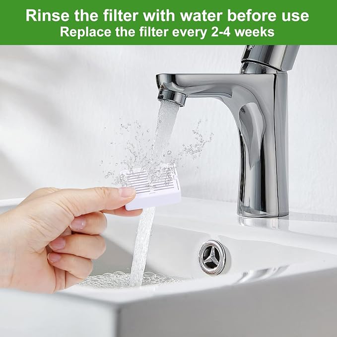 Replacement Carbon Filters for Cepheus 360 Oasisic Ceramic Pet Fountain/iPettie Cupcake/Wonder Creature Aurora and Cup Cake Pet Fountain Including 8 Carbon Filters +2 Foam Filters (10 Pack)