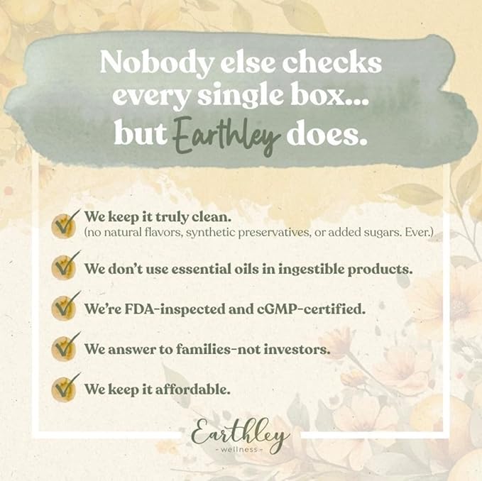 Earthley Wellness Nourish Her Naturally, Liquid Botanical Multivitamin for Women with Raspberry Leaf, Dandelion Leaf, Alfalfa, and Nettles, Supports Energy, Gut Health, and Wellness (4oz, Nourish Her)