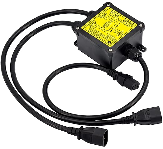 AC120V 15Amp Automatic Transfer Switch, ATS Auto Transfer Switch (IEC320 C14/C13)