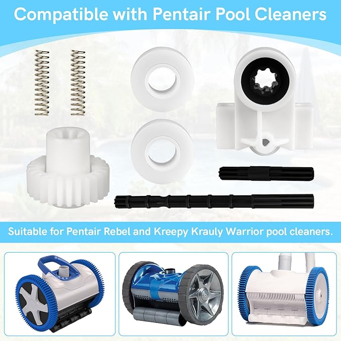 360289 Left Drive Kit Bearing 360290 Right Drive Kit for Pentair Rebel & Kreepy Krauly Warrior Pool Cleaner, Pool Cleaner Vacuum Parts for Pentair Pool Cleaner