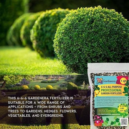 Gardenera 6-6-6 All-Purpose Professional Plant Food Fertilizer | Ideal for Winter Care & Spring Feeding, Perfect Balanced NPK for Indoor and Outdoor Plants [12 OZ]
