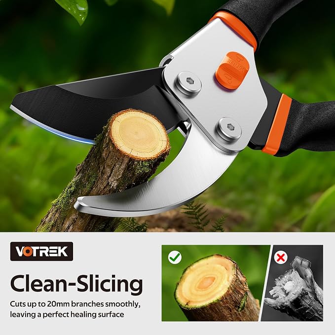 1.6'' Electric Shears & Garden Pruner with Jam-Proof Spring