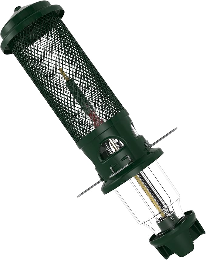 Squirrel Buster Legacy Squirrel-Proof Bird Feeder for Wild Birds – 4 Metal Removable Perches, 2.6 lb Seed Capacity, Chew-Proof Design, Easy to Clean, Green