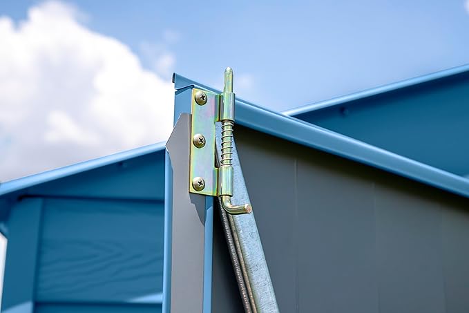 Arrow Sheds 6' x 4' Outdoor Steel Storage Shed, Blue