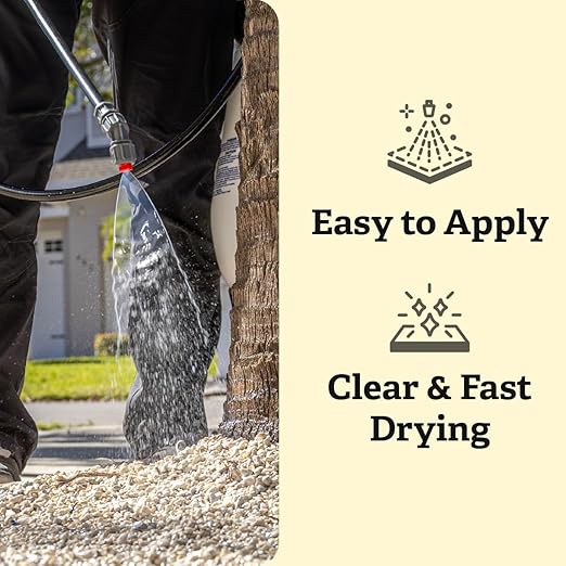 TerraLock Mulch Glue 2 Gallon, Landscape Adhesive for Mulch, Pea Gravel, Rock, and Pine Straw, Easy Spray and Hold, Weather Resistant, Made in the USA