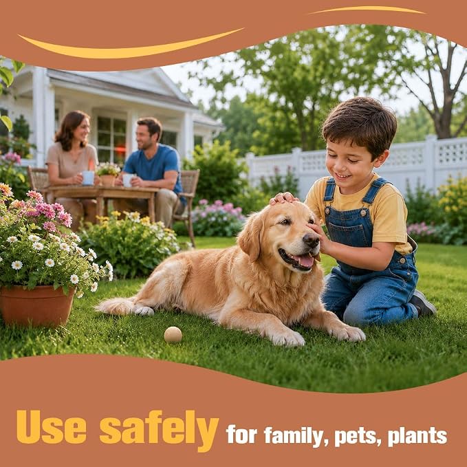 Deer Repellent for Plants, Rabbit Repellent Outdoor, Deer and Rabbit Repellent for Plants, Garden, Trees, Deer Away Safe for People, Pets and Plants, Lasts Up to 60 Days 10 Packs