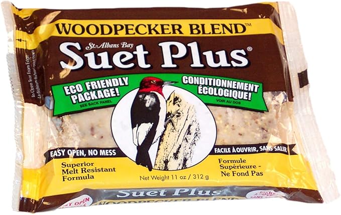 Wildlife Sciences Woodpecker Blend Suet Cakes, 11 oz., 12 Suet Cakes