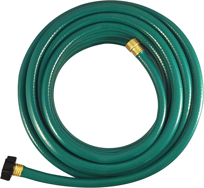 Flexon 1/2" x 25ft Light Duty Garden Hose – Lightweight, Flexible, Kink-Resistant, Durable Vinyl, Leak-Proof Couplings, Weather-Resistant Water Hose for Lawn, Garden, and Outdoor Use