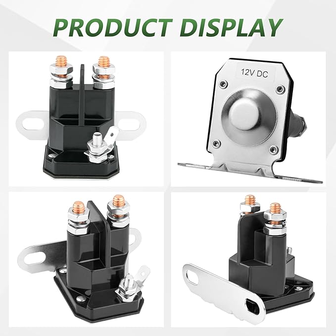 030817 12V Starter Solenoid for Trombetta Hustler Raptor SD SDX Flip-Up FasTrak Zero Turn Lawn Mower 832-1211-210