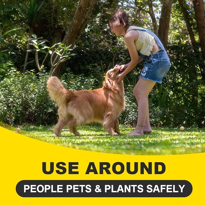 Squirrel Repellent Outdoor, Squirrel Deterrent for Garden, Chipmunk Repellent Outdoor, Squirrel Away, Squirrel Repellent for Attic/Trees/Yard,People/Pet/Plant Friendly, 90 Days Protection - 8 Packs