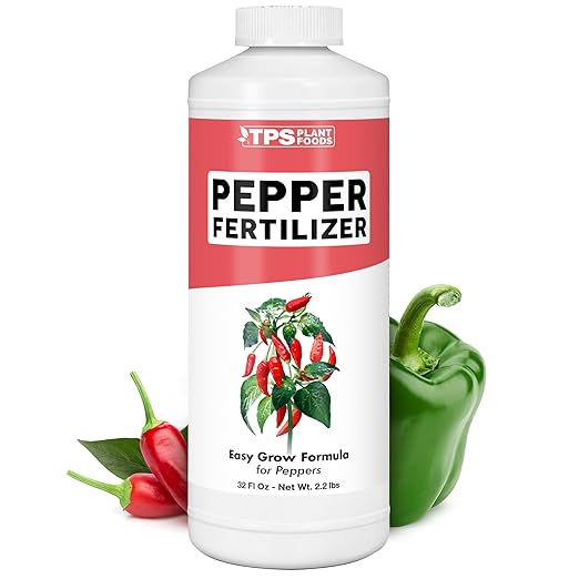 Pepper Fertilizer – Liquid Plant Food for Bigger Harvests, Better Flowering & Stronger Root Development, 32 oz