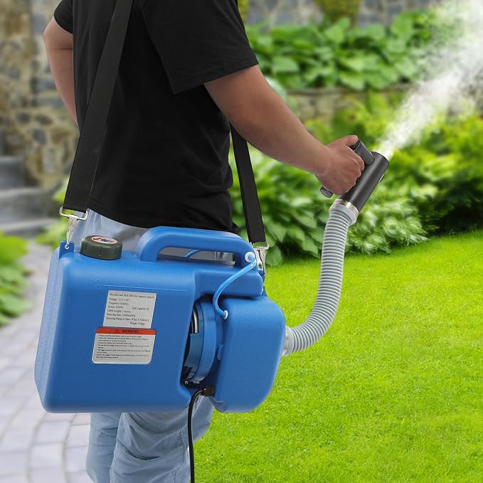 8L Electric ULV Fogger Machine - 1200W Portable Fogger Sprayer Machine for Home Indoor & Outdoor - Electric Atomizer Sprayer for Disinfection, Pest Control