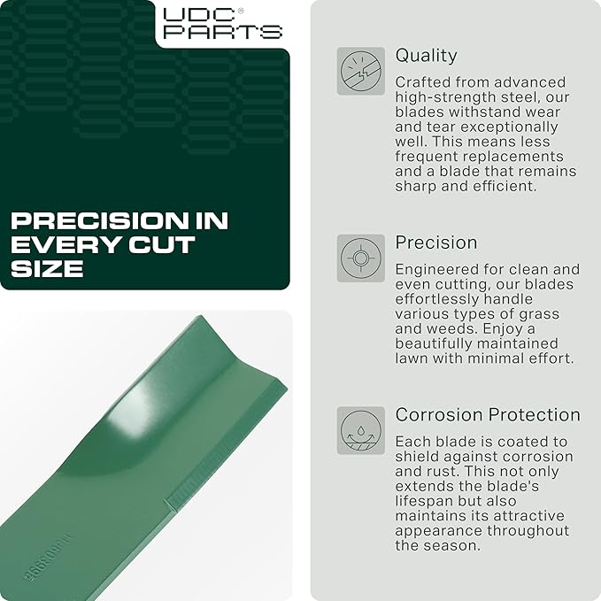 UDC Parts 603995 Mower Blades Replacement for Hustler Raptor 52 Inch 795526 783753 607772 603848 931899 933077 934794 927236 Mini Z X-ONE Super S Hustler Z 938159 936682 / High Lift Mulching / 3 Pack