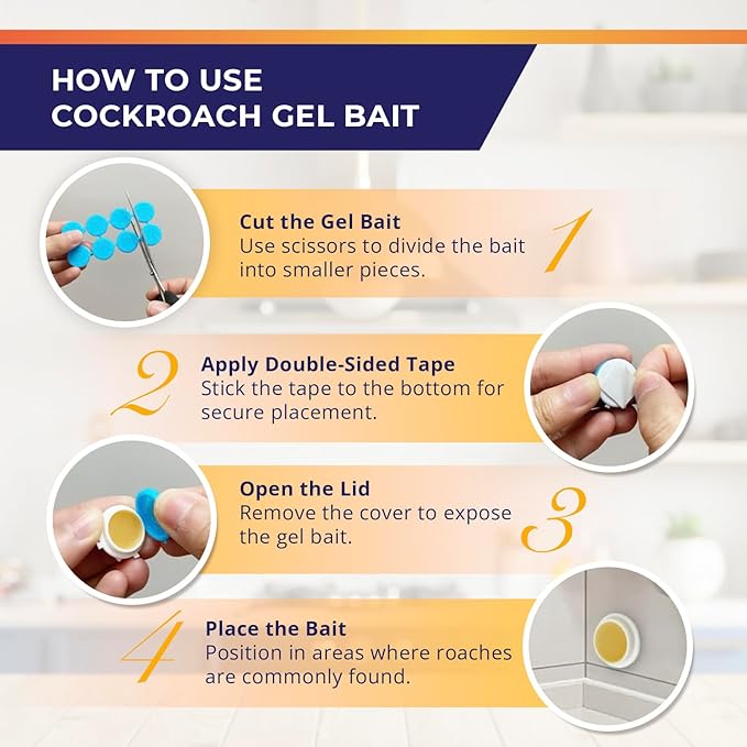 Cockroach Repellent Indoor and Outdoor: Roach Repellents for German Cockroaches, Small Roaches– Cockroach Deterrent for Homes and Kitchens 16 PCS
